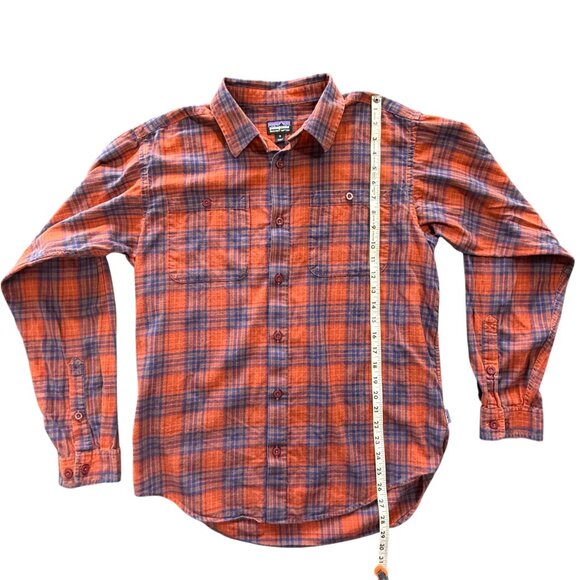Patagonia‎ Men’s L/S Pima Cotton Shirt Medium River Miles Plaid - Picture 3 of 7